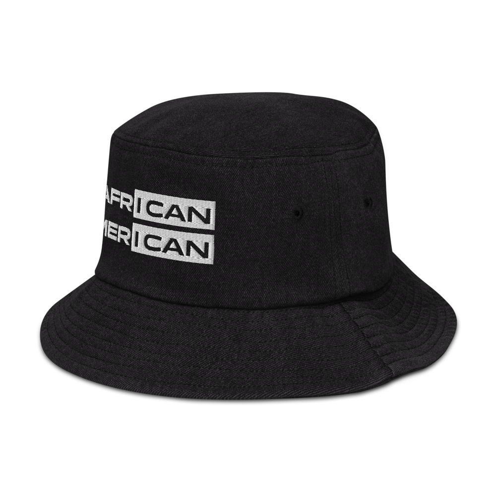 AfriCan-AmeriCan Denim bucket hat