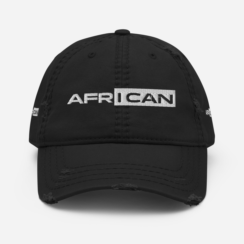 AfriCan Distressed Dad Hat